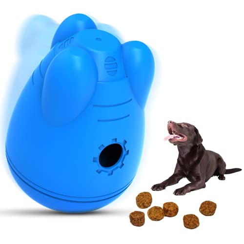 Hundespielzeug Interaktiver Hunde Snackball, Leckerli Futterball, Anti Schling Ball für Welpen und erwachsene Hunde, Intelligenzspielzeug von ZIKKTA