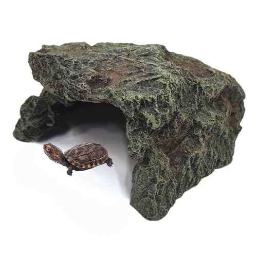 M2cbridge Reptilienversteck Höhle aus Kunstharz, Felsversteck, Terrarium, Lebensraum, Dekoration (Höhle) von M2cbridge