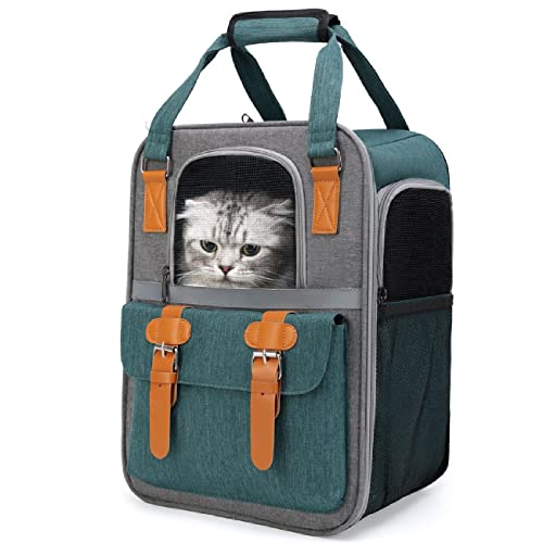 Haustier-Tragetasche für kleine Katzen und Hunde, passend für Haustiere bis zu 9 kg, mit Reißverschluss und atmungsaktivem Netzgewebe für Reisen, Wandern, Camping Haustier-Tragetasche für kleine Katzen und Hunde, passend für Haustiere bis zu 9 kg, mit Reißverschluss und atmungsaktivem Netzgewebe für Reisen, Wandern, Camping von MAAFRI