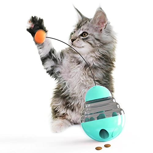 MAAFRI Interaktives Katzenspielzeug für Indoor-Katzen, Tumbler, Indoor-Übung, Katzenkicker, lustige Katzen, auslaufender Futterball, Spielzeug, das Ihre Katze Sinne und Jagdinstinkte stimuliert, (Seeblau) MAAFRI Interaktives Katzenspielzeug für Indoor-Katzen, Tumbler, Indoor-Übung, Katzenkicker, lustige Katzen, auslaufender Futterball, Spielzeug, das Ihre Katze Sinne und Jagdinstinkte stimuliert, (Seeblau) von MAAFRI