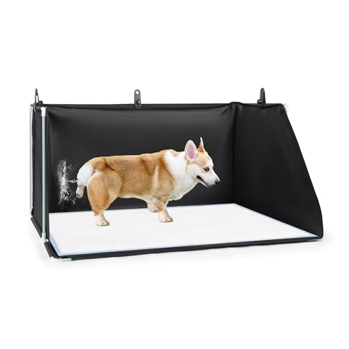 MABOZOO Hunde-Urinierpad-Halter mit hohen Wänden, faltbare Hundetoilette, Urinierschild, für den Innenbereich, für kleine und mittelgroße Hunde, kein Verschütten, für Hundearbeit (85,9 x 71,1 x 45 cm) MABOZOO Hunde-Urinierpad-Halter mit hohen Wänden, faltbare Hundetoilette, Urinierschild, für den Innenbereich, für kleine und mittelgroße Hunde, kein Verschütten, für Hundearbeit (85,9 x 71,1 x 45 cm) von MABOZOO
