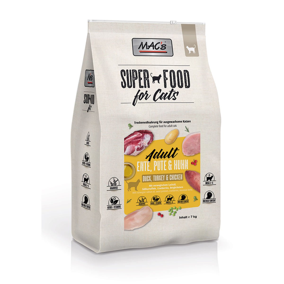 MAC's Cat Adult Ente, Pute & Huhn 2x7kg von MAC's Cat