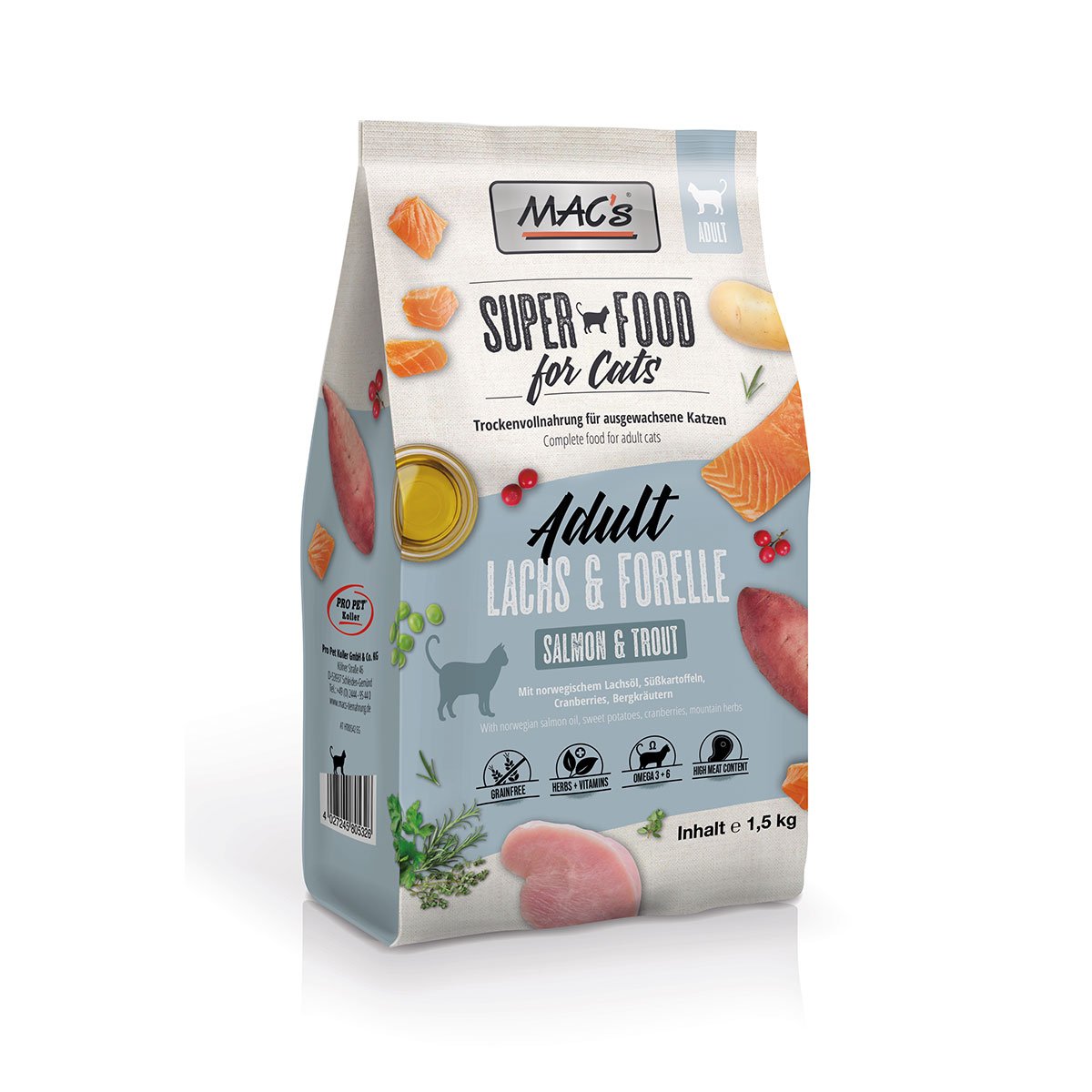 MAC's Cat Adult Lachs & Forelle 1,5kg MAC's Cat Adult Lachs & Forelle 1,5kg von MAC's Cat