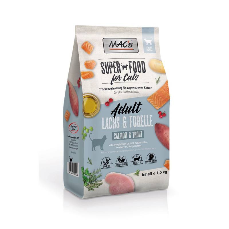 MAC's Cat Adult Lachs & Forelle 1,5kg von MAC's Cat