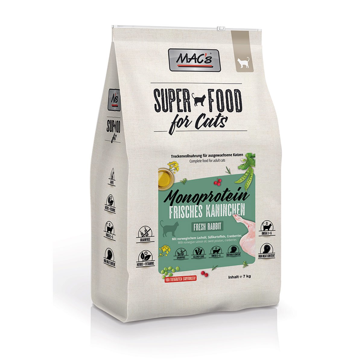 MAC's Cat Adult Mono Kaninchen 7kg MAC's Cat Adult Mono Kaninchen 7kg von MAC's Cat