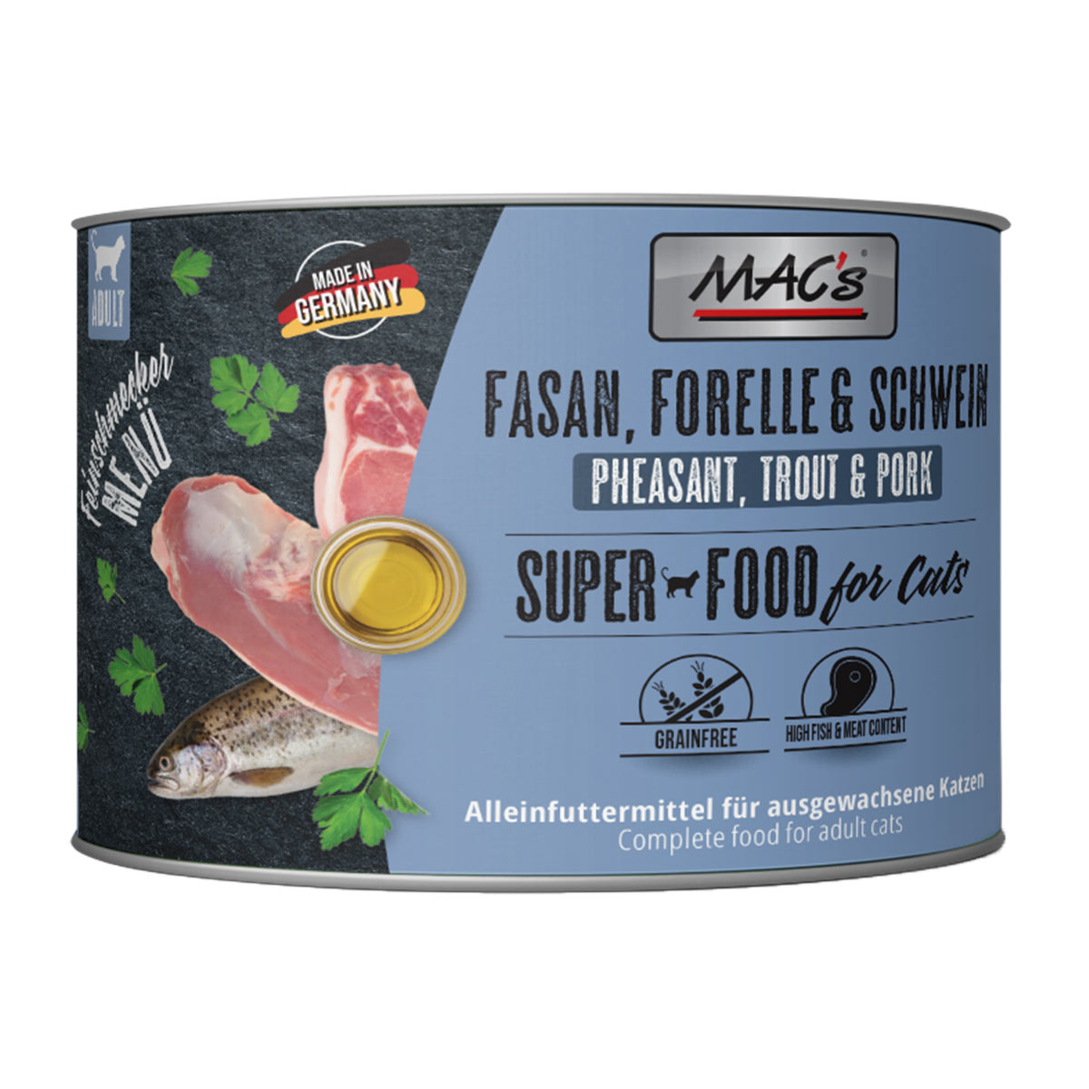 MAC's Cat Feinschmecker Fasan, Forelle & Schwein 6x200g von MAC's Cat