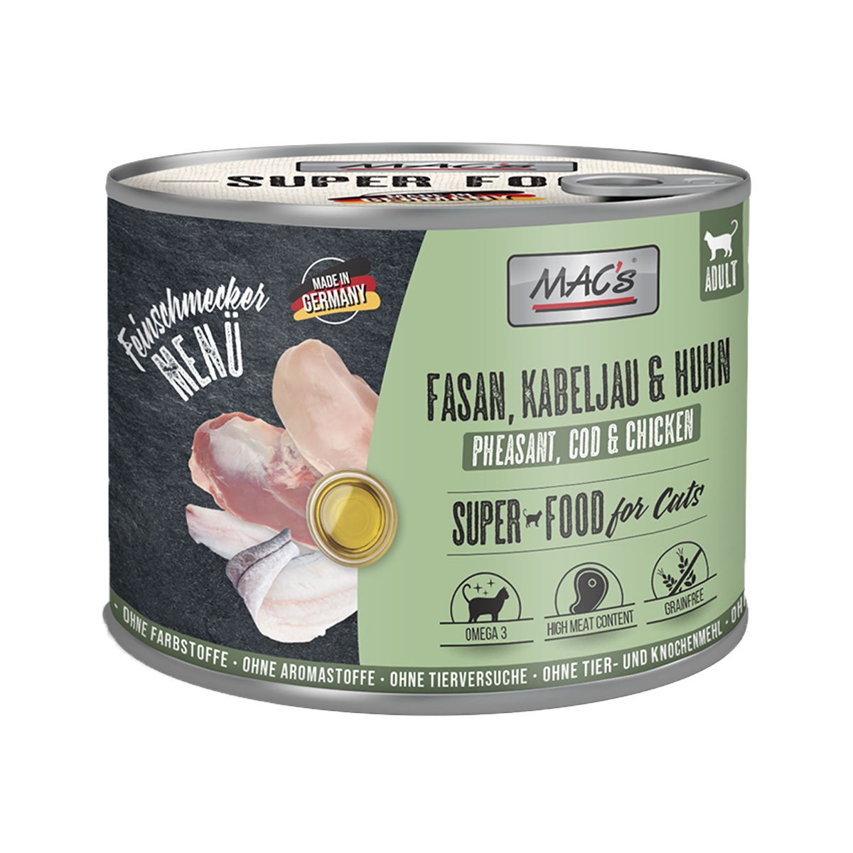 MAC's Cat Feinschmecker Fasan, Kabeljau & Huhn 6x200g MAC's Cat Feinschmecker Fasan, Kabeljau & Huhn 6x200g von MAC's Cat