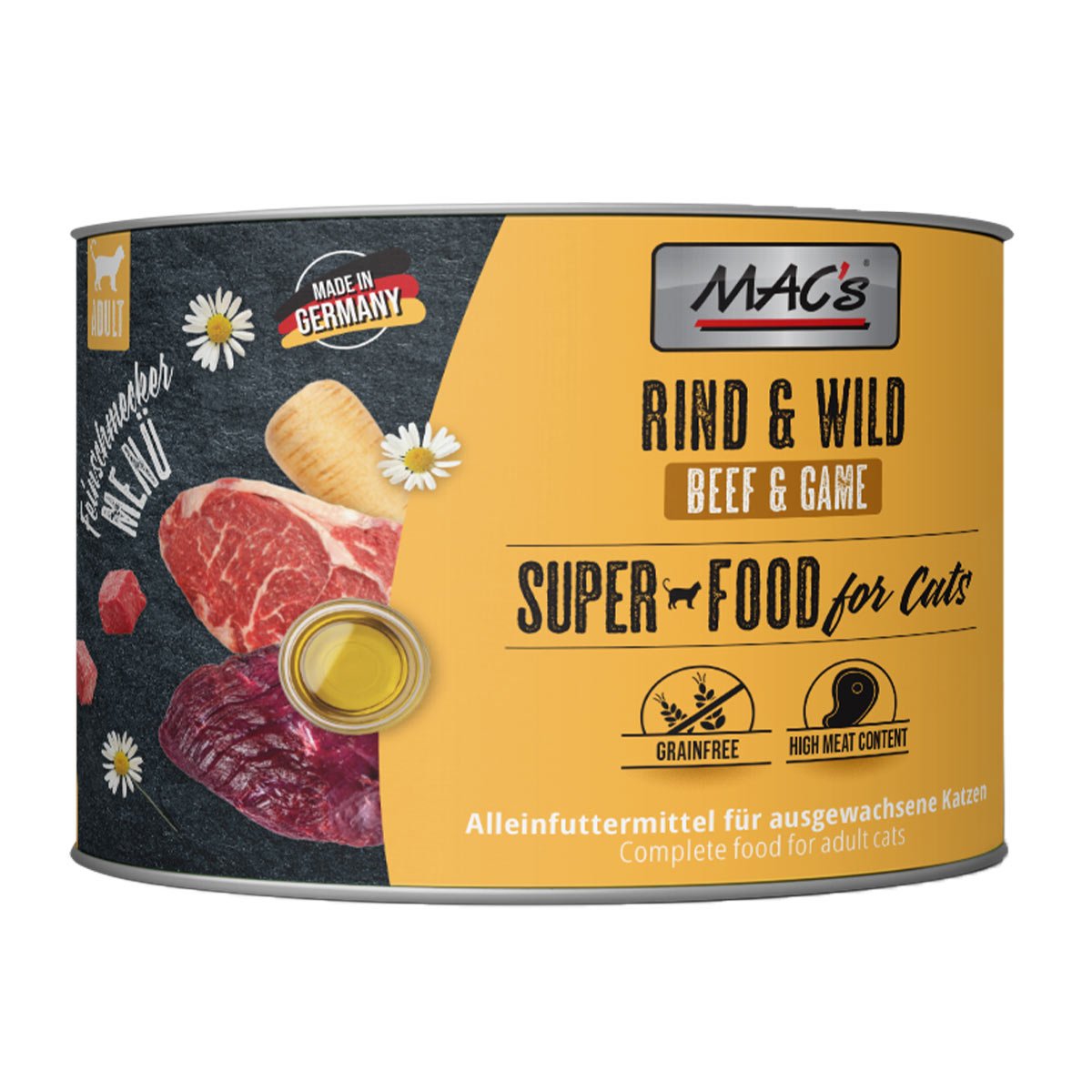 MAC's Cat Feinschmecker Rind & Wild 6x200g von MAC's Cat