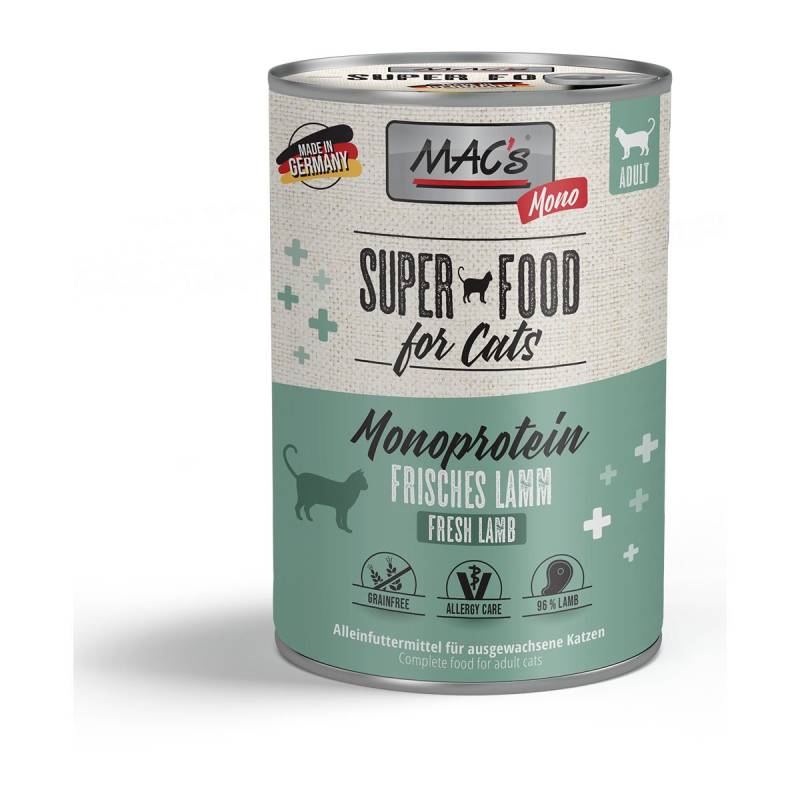 MAC's Cat Mono sensitive Lamm 12x400g von MAC's Cat