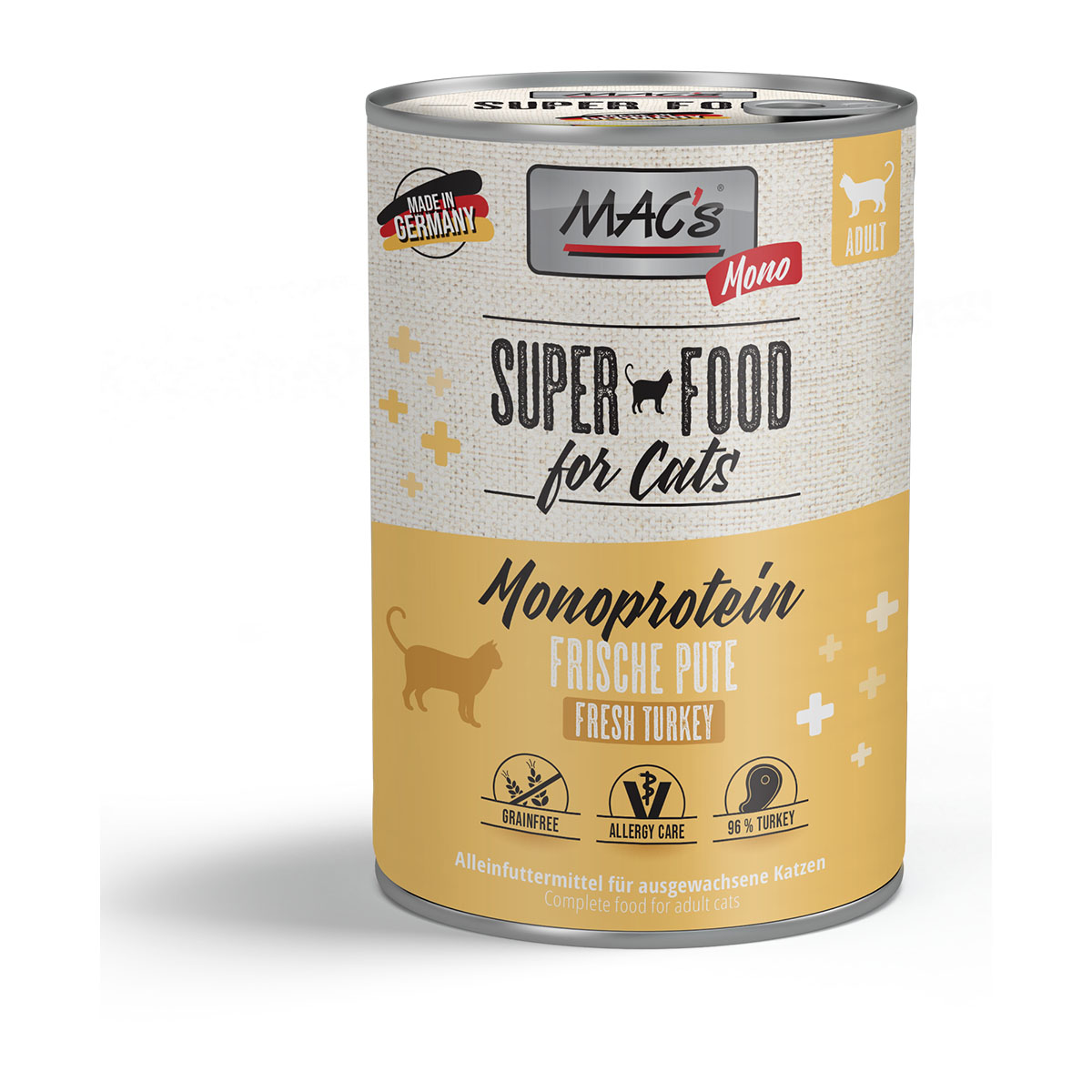 MAC's Cat Vetcare Mono sensitive Pute 12x400g MAC's Cat Vetcare Mono sensitive Pute 12x400g von MAC's Cat