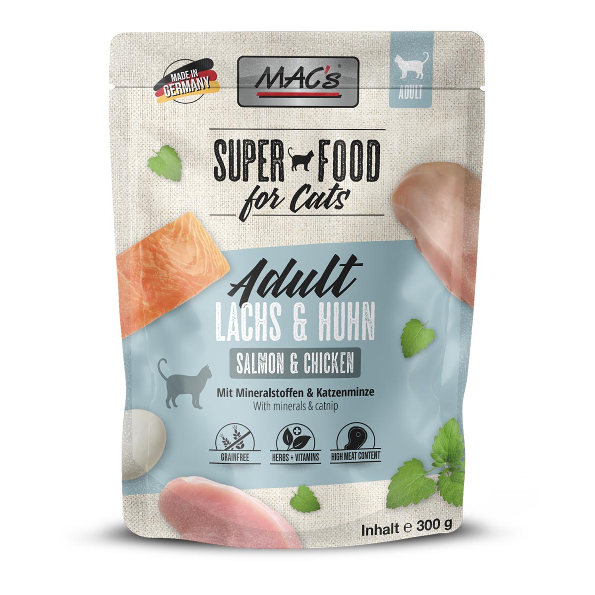 MAC's Cat Pouch Lachs & Huhn 6x300g MAC's Cat Pouch Lachs & Huhn 6x300g von MAC's Cat