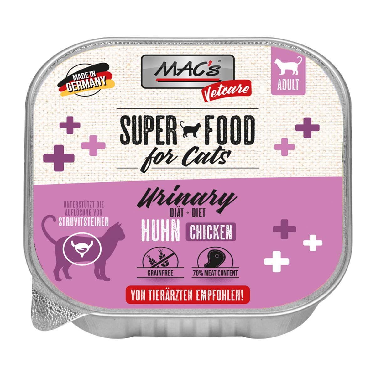 MAC's Cat Vetcare Huhn Urinary 32x100g von MAC's Cat