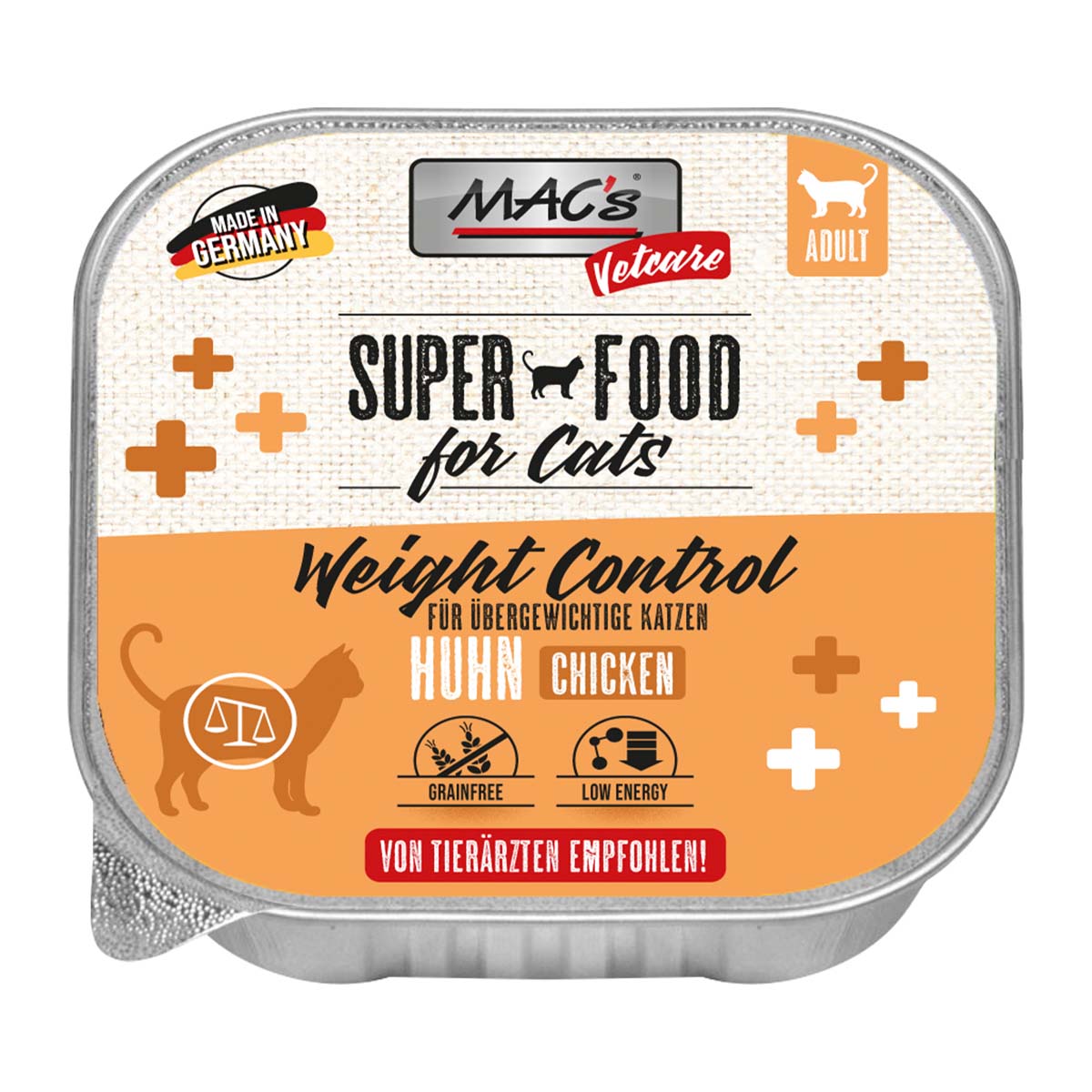 MAC's Cat Vetcare Huhn weight control 16x100g von MAC's Cat