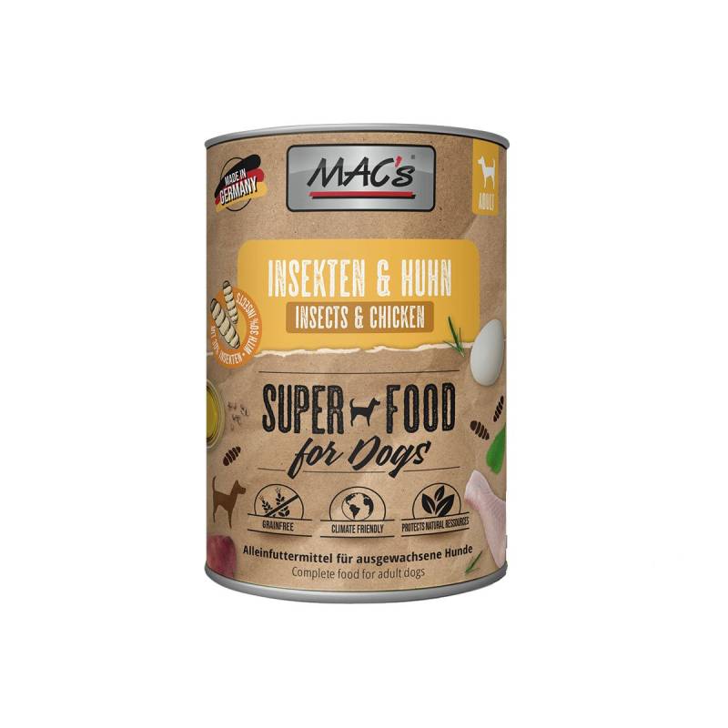 MAC's DOG Huhn & Insekten 6x400g von MAC's Dog