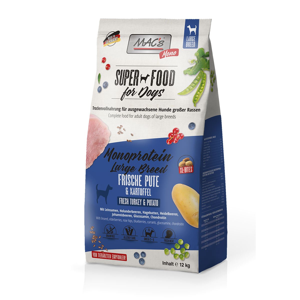 MAC's Dog Mono Large Breed 12kg MAC's Dog Mono Large Breed 12kg von MAC's Dog