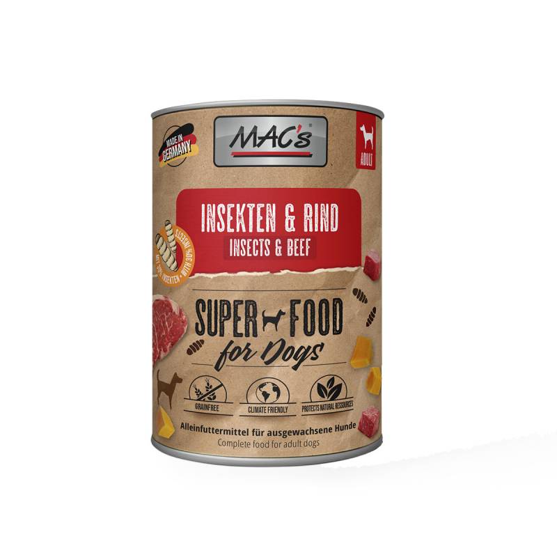 MAC's DOG Rind & Insekten 6x400g von MAC's Dog