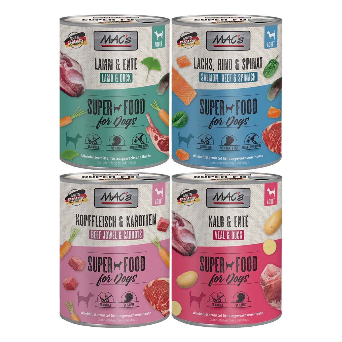 MAC's Dog 24x800g Mixpaket 2 MAC's Dog 24x800g Mixpaket 2 von MAC's Dog
