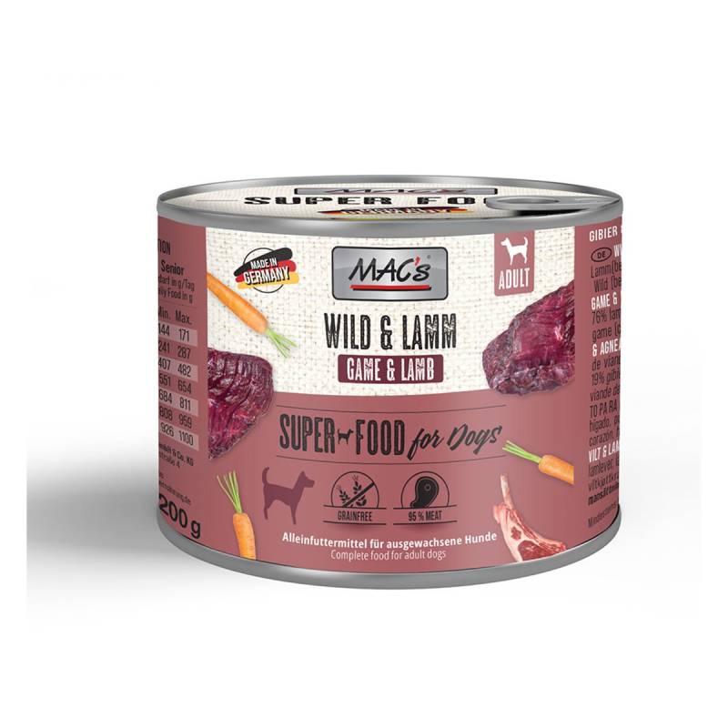 MAC's Dog Wild und Lamm 6x200g von MAC's Dog