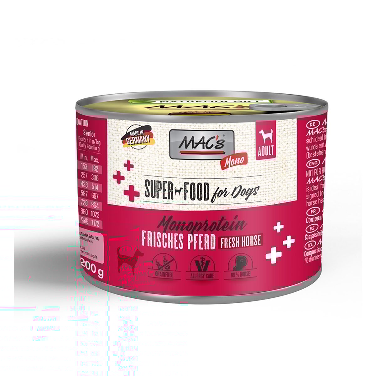 MAC's Dog Mono Pferd 6x200g von MAC's Dog