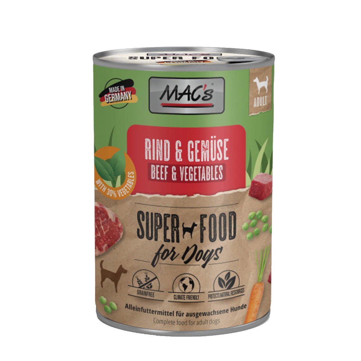 MAC's Dog Rind und Gemüse 12x400g von MAC's Dog