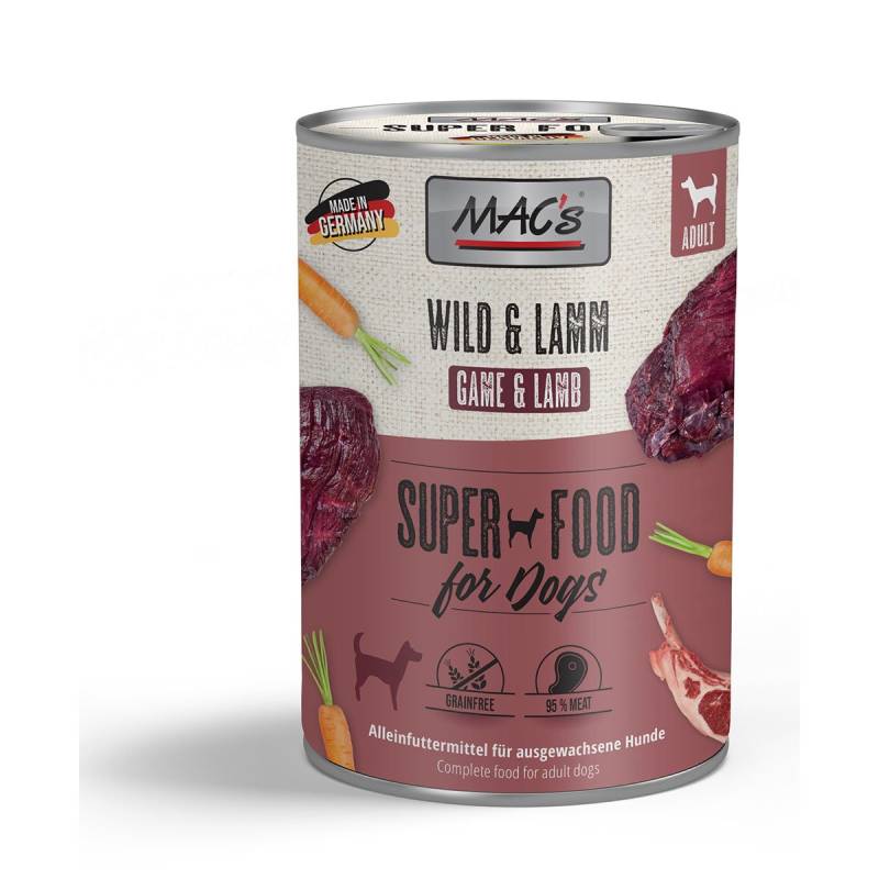 MAC's Dog Wild und Lamm 12x400g von MAC's Dog