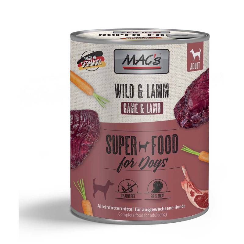 MAC's Dog Wild und Lamm 12x800g von MAC's Dog