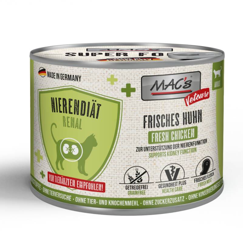 MAC's CAT Vetcare Nierendiät 6 x 200 g - Huhn von MAC's Vetcare