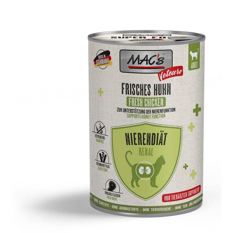 MAC's CAT Vetcare Nierendiät Huhn 6x400g von MAC's Vetcare
