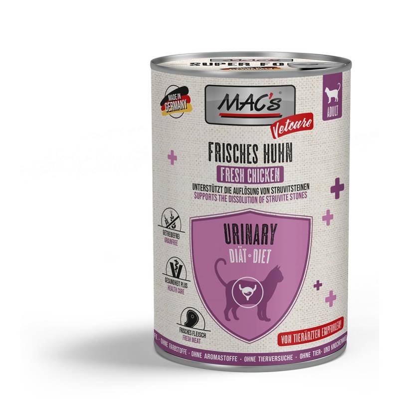 MAC's CAT Vetcare Urinary Huhn 6x400 g von MAC's Vetcare