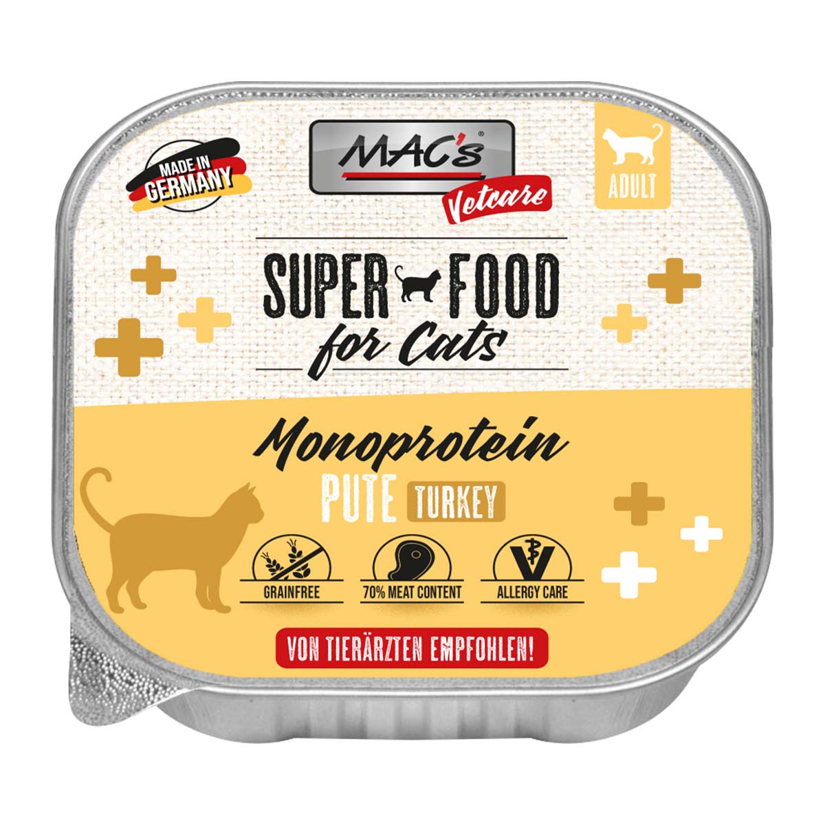 MAC's Cat Vetcare Pute Mono sensitive 16x100g MAC's Cat Vetcare Pute Mono sensitive 16x100g von MAC's Vetcare