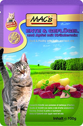 MAC'S Nassfutter Pouchpack ENTE und GEFLÜGEL 100g für Katzen getreidefrei MAC'S Nassfutter Pouchpack ENTE und GEFLÜGEL 100g für Katzen getreidefrei von MAC's
