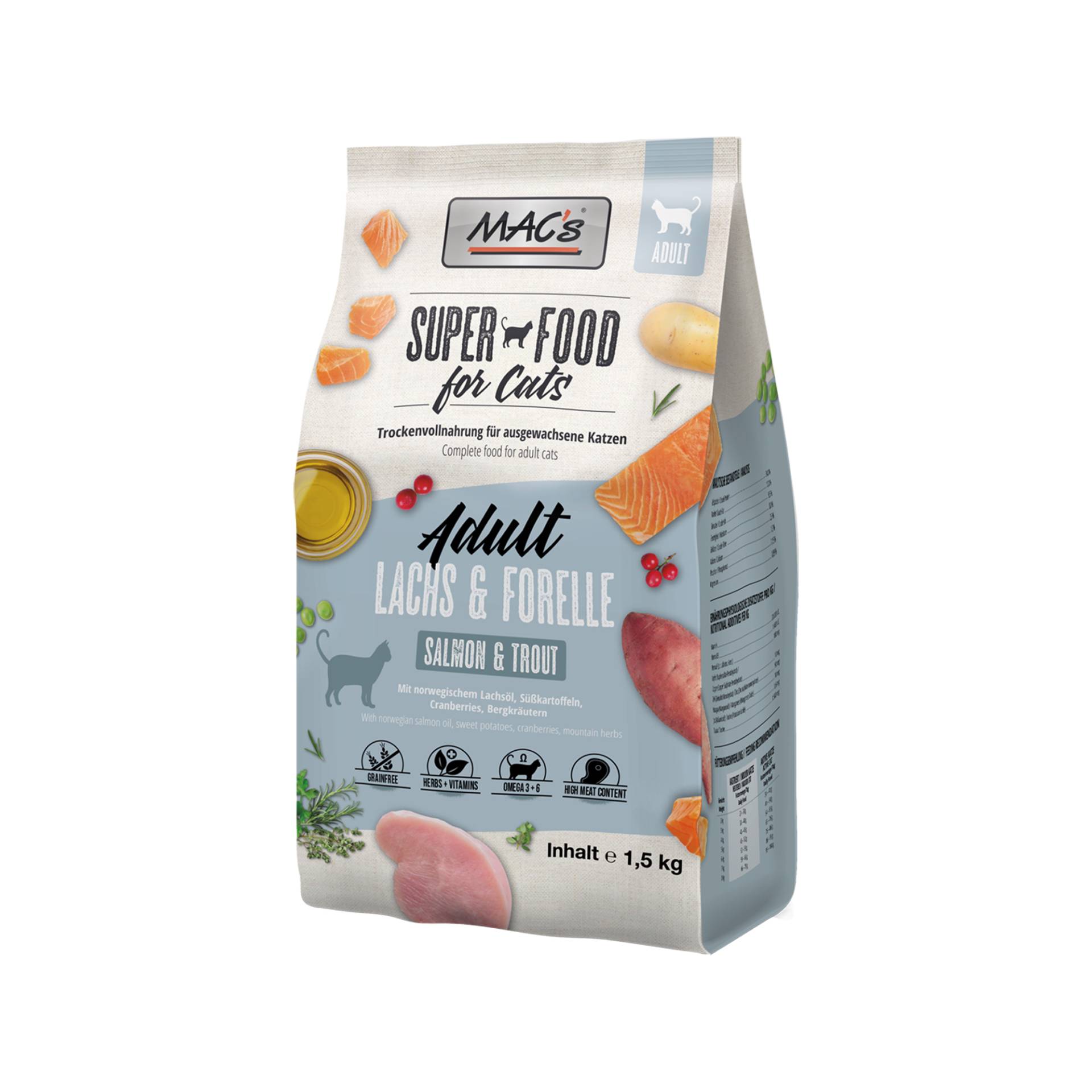 MAC's Adult Katzenfutter - Ente, Pute & Huhn - 300 g MAC's Adult Katzenfutter - Ente, Pute & Huhn - 300 g von MAC's