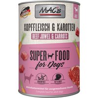 MAC's Adult Superfood 6 x 400 g - Kopffleisch & Karotte von MAC's