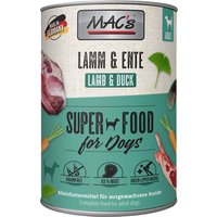 MAC's Adult Superfood 6 x 400 g - Lamm & Ente von MAC's