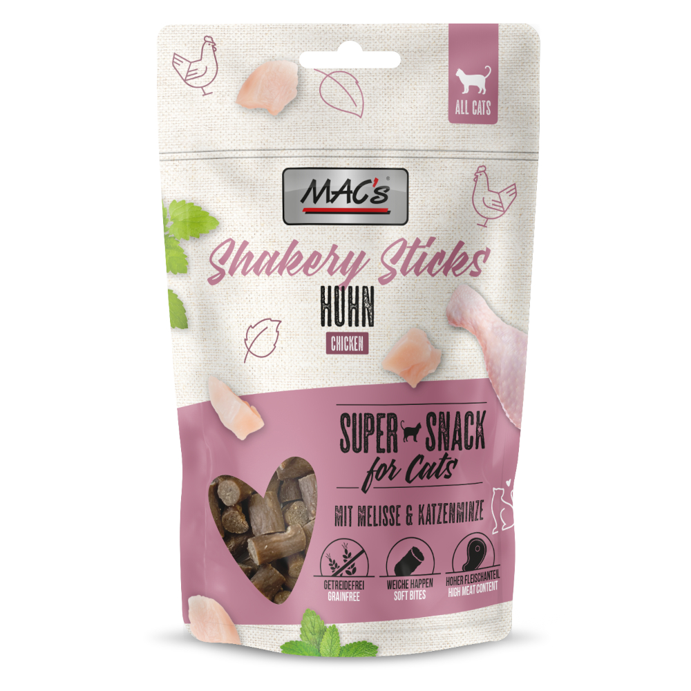 MAC's CAT Shakery Sticks - Huhn (50 g) von MAC's