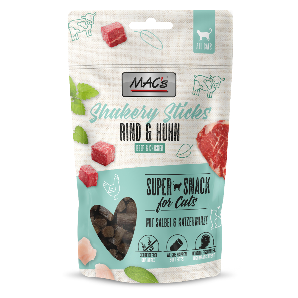 MAC's CAT Shakery Sticks - Rind (50 g) von MAC's
