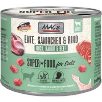 MAC´s Cat 6 x 200 g - Ente, Kaninchen, Rind von MAC's