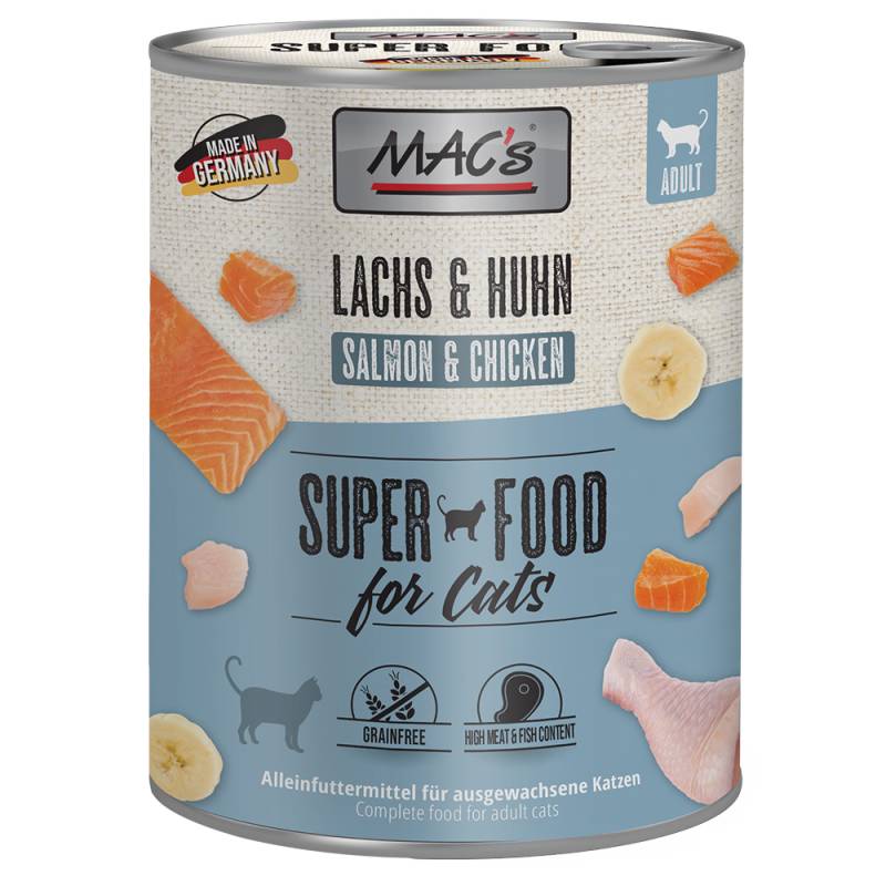 MAC´s Cat Katzenfutter 6 x 800 g - Lachs & Hühnchen von MAC's