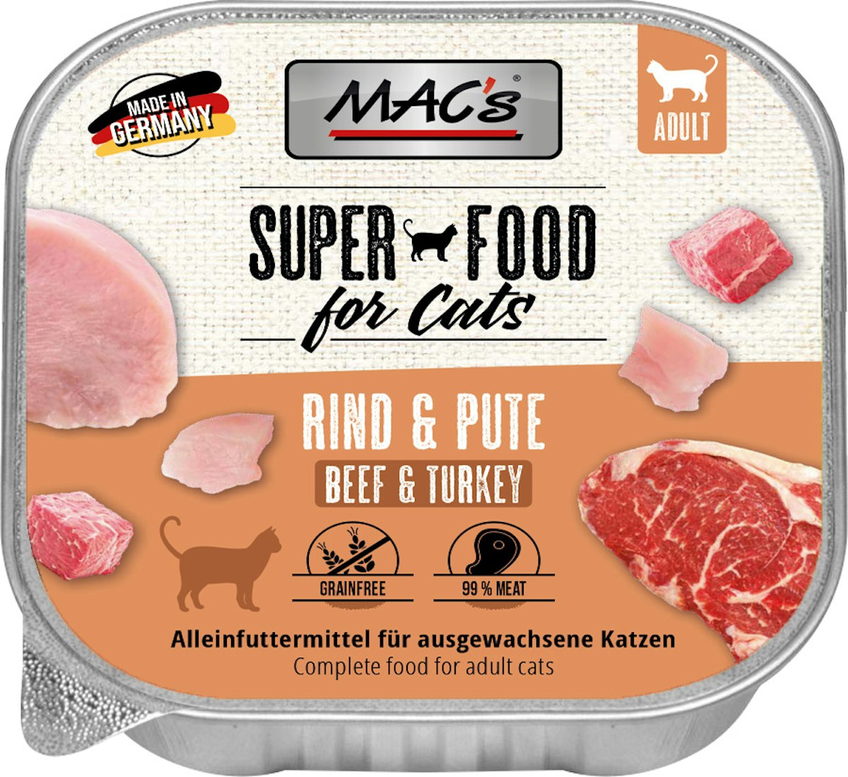 MAC's Cat 85g Schale Katzennassfutter von MAC's