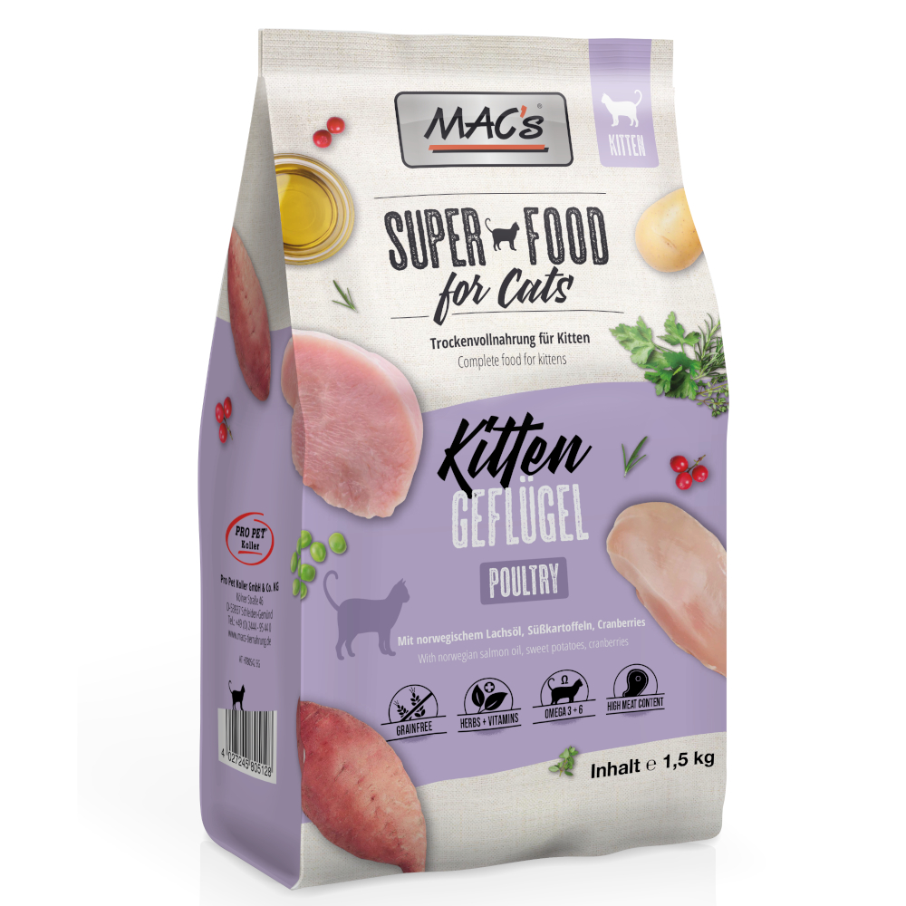 MAC's Superfood for Cats Kitten - 1,5 kg MAC's Superfood for Cats Kitten - 1,5 kg von MAC's