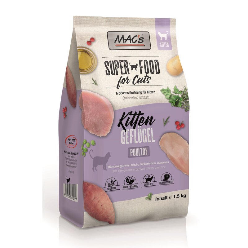 MAC's Cat Kitten Gefl�gel - 1,5 kg (10,63 € pro 1 kg) von MAC's