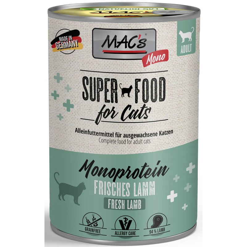 MAC's Cat Mono Lamm 400 g (5,73 € pro 1 kg) von MAC's