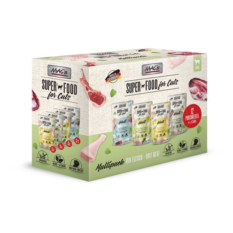 MAC´s Cat Multipack 12 x 100 g - mit Fleisch MAC´s Cat Multipack 12 x 100 g - mit Fleisch von MAC's