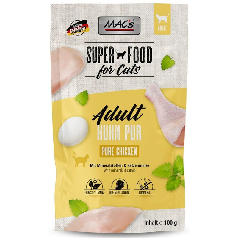 MAC's Cat Pouchpack Huhn Pur 100 g (12,70 € pro 1 kg) von MAC's