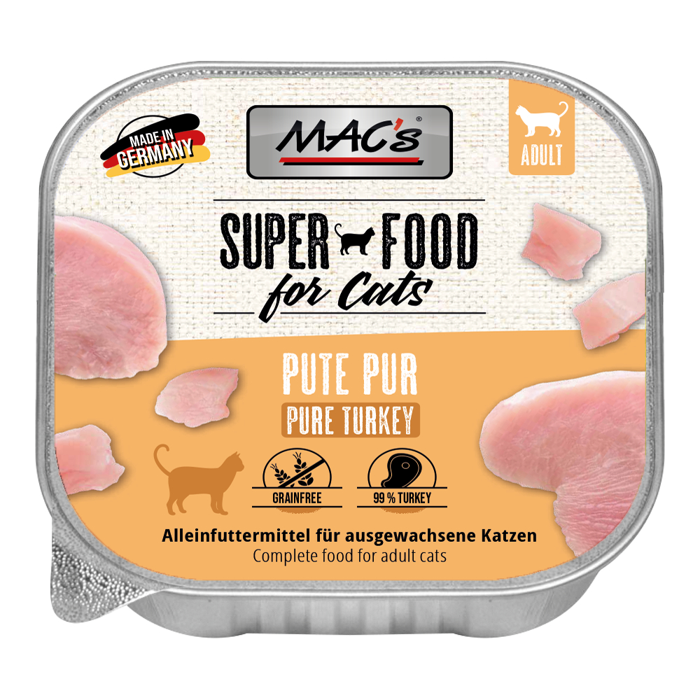 MAC's Cat Schale 16 x 100 g -Pute Pur MAC's Cat Schale 16 x 100 g -Pute Pur von MAC's
