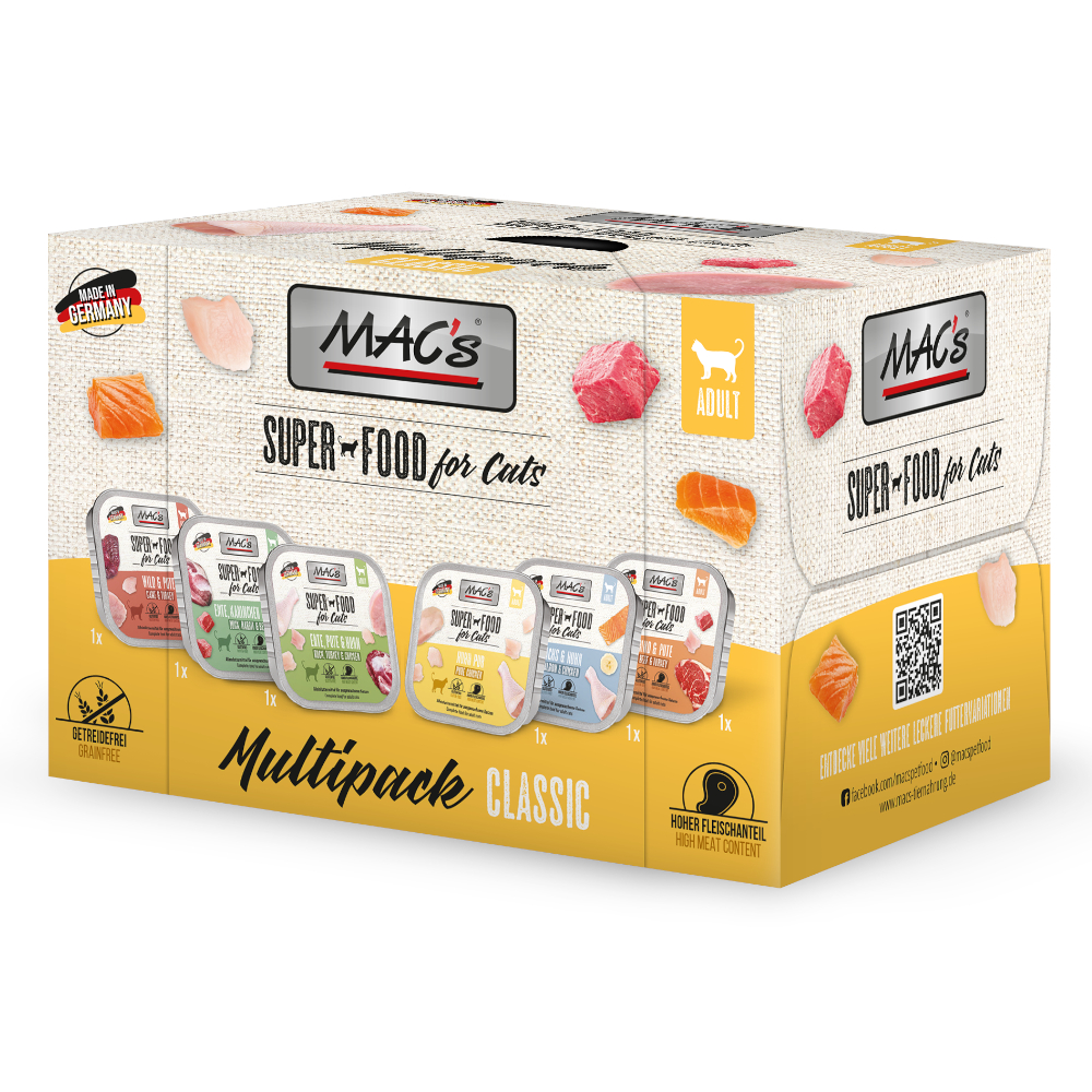 MAC's Cat Schale Probierpaket - 6 x 100 g Mixpaket (6 Sorten) von MAC's