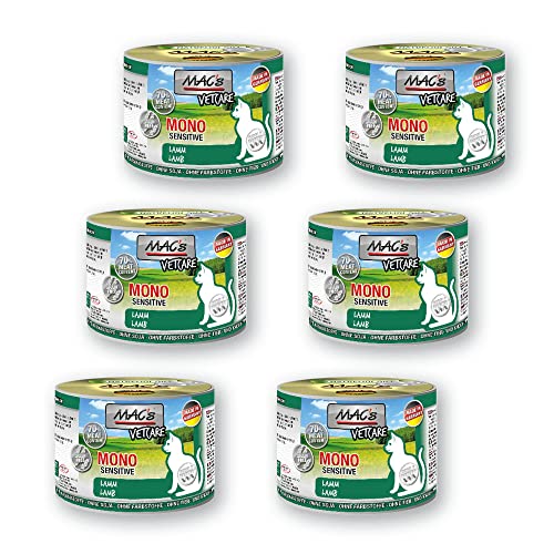 MAC''s Cat Sensitive Lamm + Karotte 200g Größe 6 x 200g MAC''s Cat Sensitive Lamm + Karotte 200g Größe 6 x 200g von MAC's