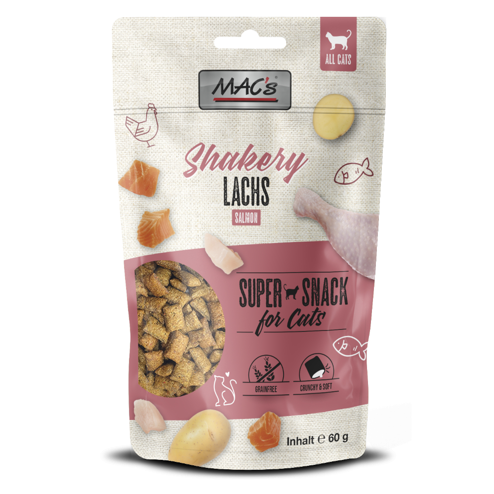 MAC's Cat Shakery Snack - Lachs (60 g) von MAC's