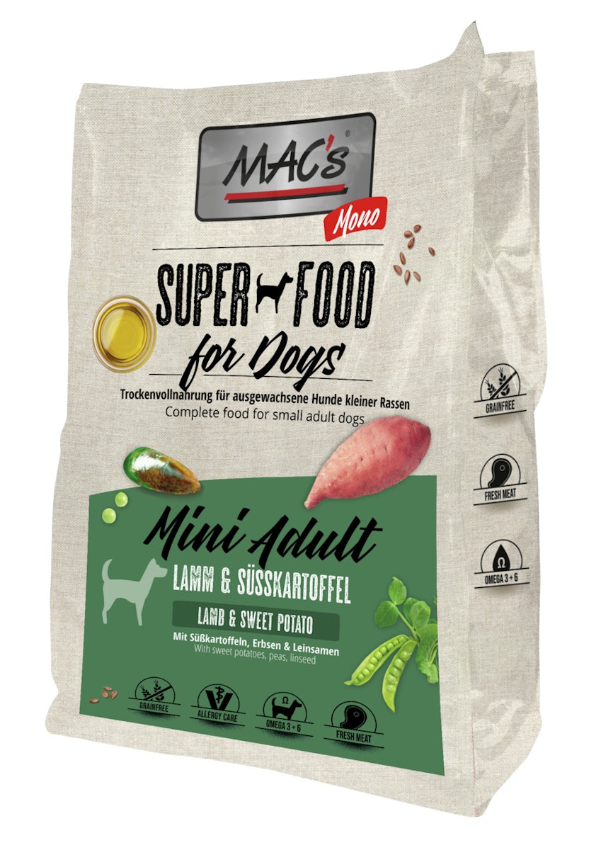 MAC's DOG Mono Mini Lamm Hundetrockenfutter von MAC's