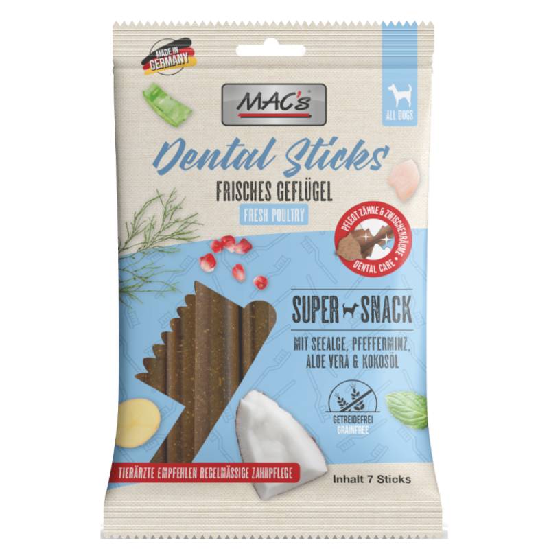 MAC's Dog Dental Sticks - Frisches Geflügel von MAC's